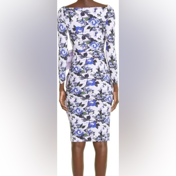 NWT sz 4 CHIARA BONI Silveria Dress LA PETITE ROBE Roses Floral Wedding Reunion - Picture 11 of 16